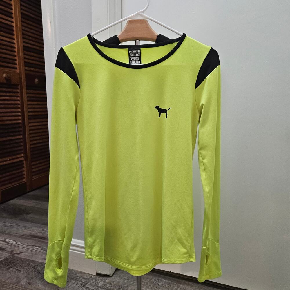 Women's Victoria Secret Pink Ultimate Florescent Sport Shirt Size M - Picture 5 of 6